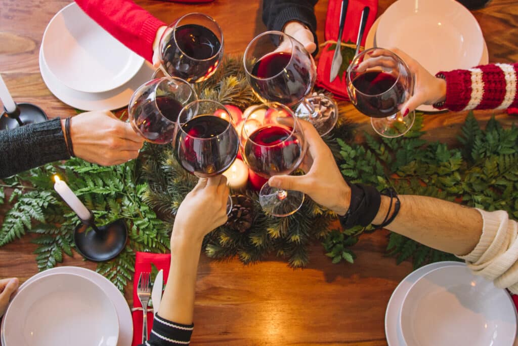 Cena de Navidad tradicional en la Costa Blanca de España