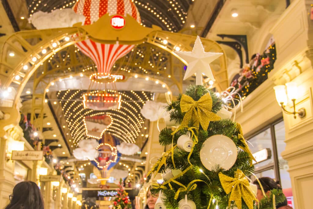 Decoration at Christmas on the Costa Blanca of Spain