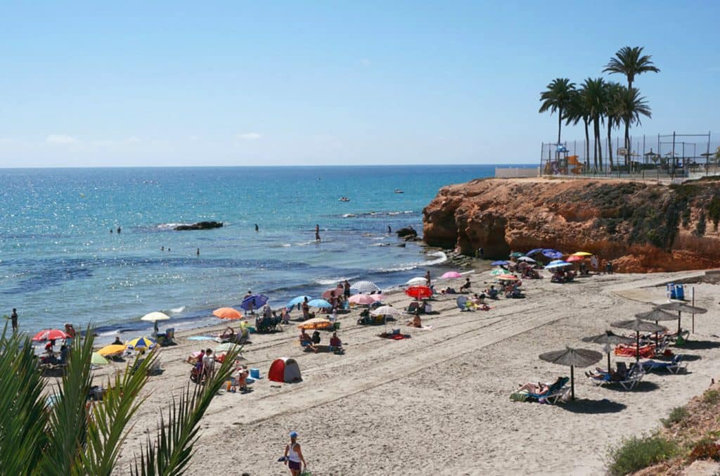 Playa de "La Zenia" en Orihuela Costa en Alicante (España)