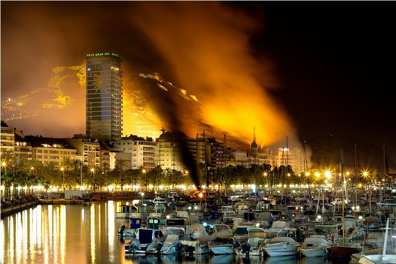 Bonfires of Saint John festival in Alicante